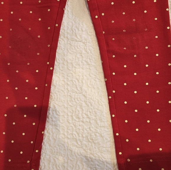 OBO EUC Mini Biden Red/Gold Leggings Size 5 - Picture 2 of 5